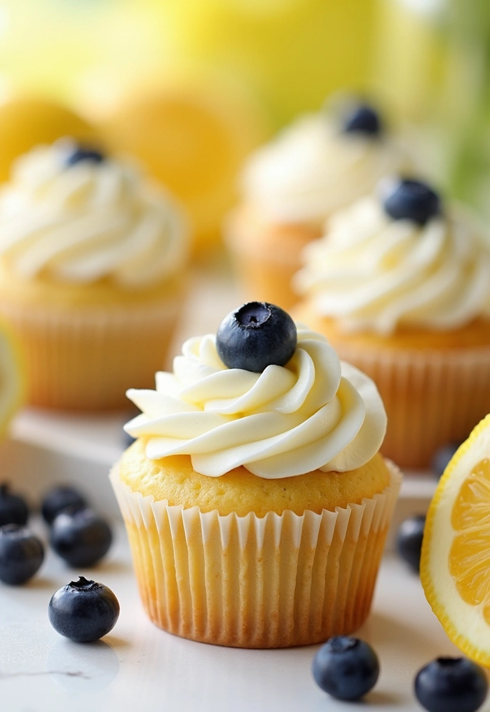 30 Gourmet Cupcake Ideas for Your Inner Pastry Chef - 24. Blueberry Lemon Cupcakes