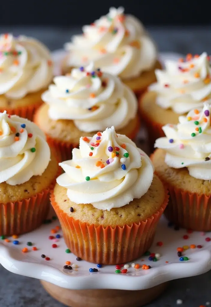 30+ Halloween Cupcake Ideas That Are Spooky Sweet & Fun to Make - 17. Halloween Confetti Cupcakes