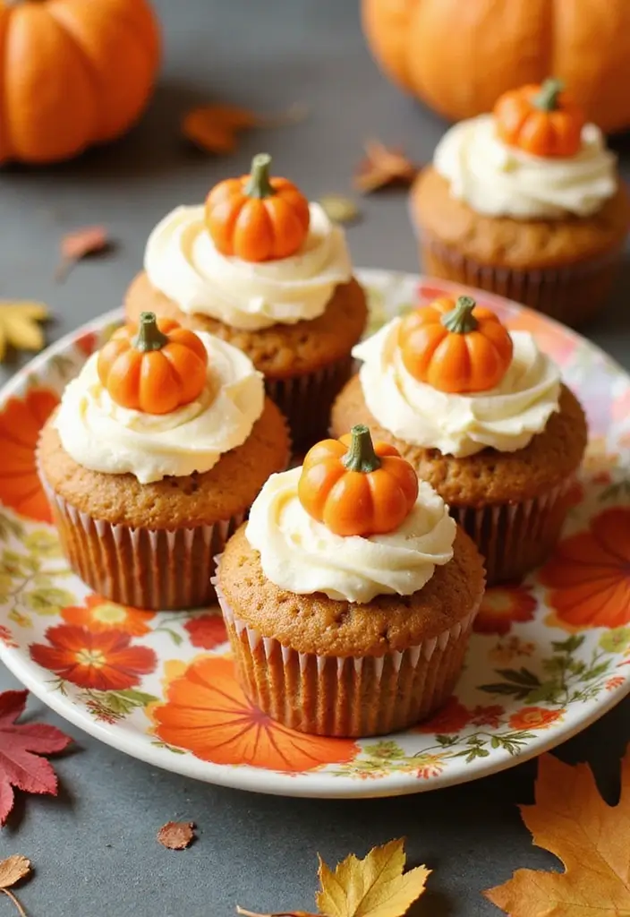 30+ Halloween Cupcake Ideas That Are Spooky Sweet & Fun to Make - 2. Pumpkin Patch Cupcakes