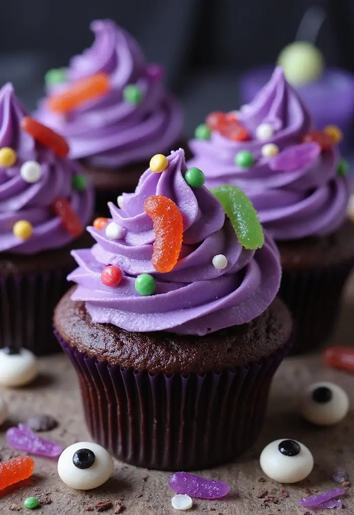 30+ Halloween Cupcake Ideas That Are Spooky Sweet & Fun to Make - 20. Witch's Brew Cupcakes
