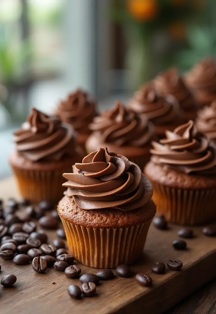 30 Summer Cupcake Ideas That Are Fresh Fruity & Fun - 27. Mocha Latte Cupcakes