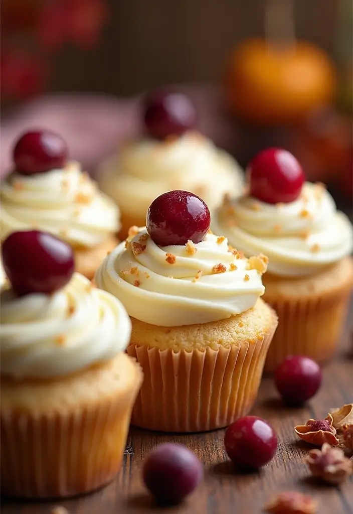30 Sweet 16 Cupcake Ideas That Are Totally Instagram-Worthy - 15. White Chocolate Cranberry Cupcakes