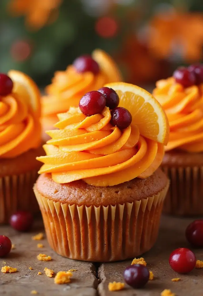 30 Sweet 16 Cupcake Ideas That Are Totally Instagram-Worthy - 2. Cranberry Orange Delight