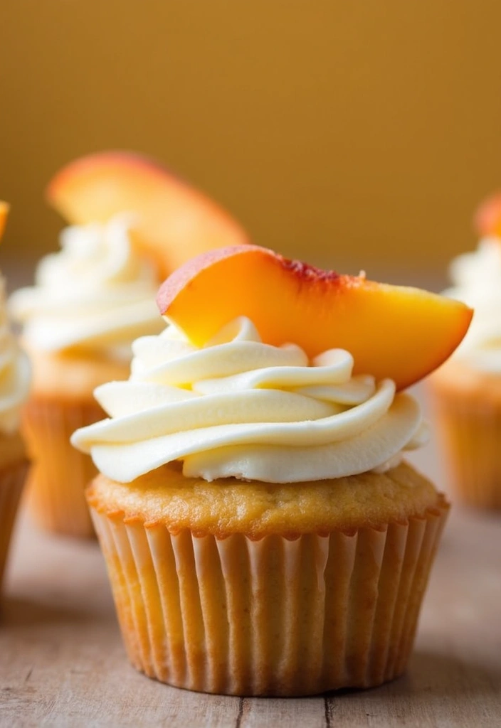 30 Sweet 16 Cupcake Ideas That Are Totally Instagram-Worthy - 20. Peach Cobbler Cupcakes