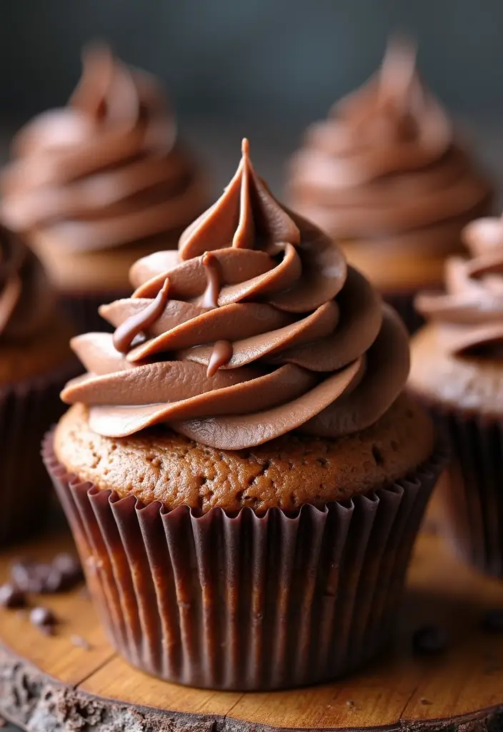 30 Sweet 16 Cupcake Ideas That Are Totally Instagram-Worthy - 28. Nutella Swirl Cupcakes
