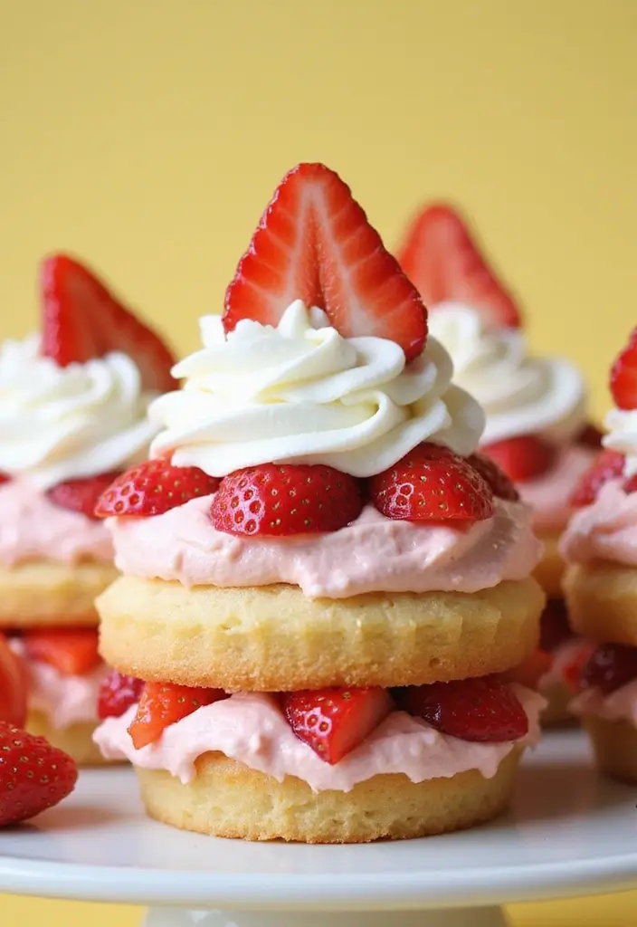 30 Sweet 16 Cupcake Ideas That Are Totally Instagram-Worthy - 30. Strawberry Shortcake Cupcakes