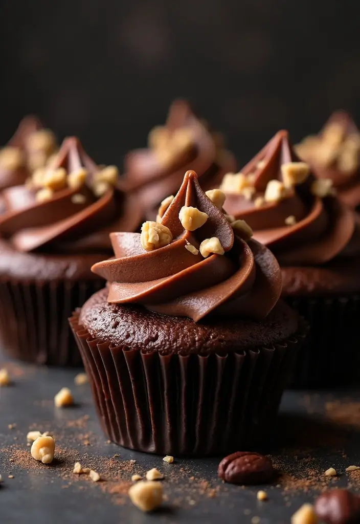 30 Sweet 16 Cupcake Ideas That Are Totally Instagram-Worthy - 5. Chocolate Hazelnut Cupcakes