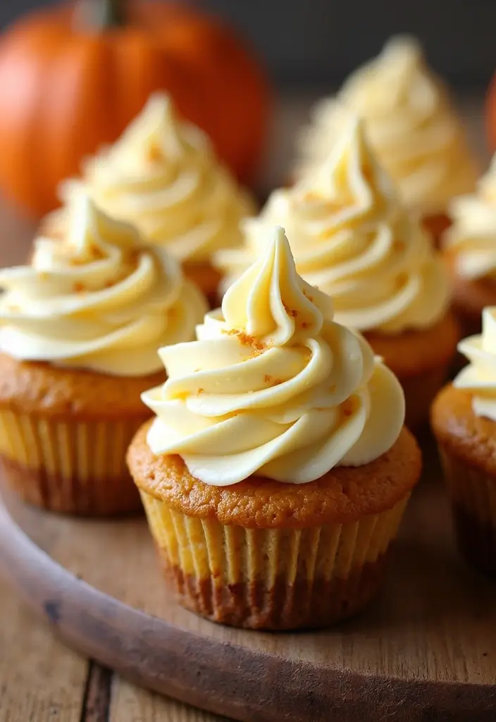 30 Sweet 16 Cupcake Ideas That Are Totally Instagram-Worthy - 7. Pumpkin Cheesecake Cupcakes