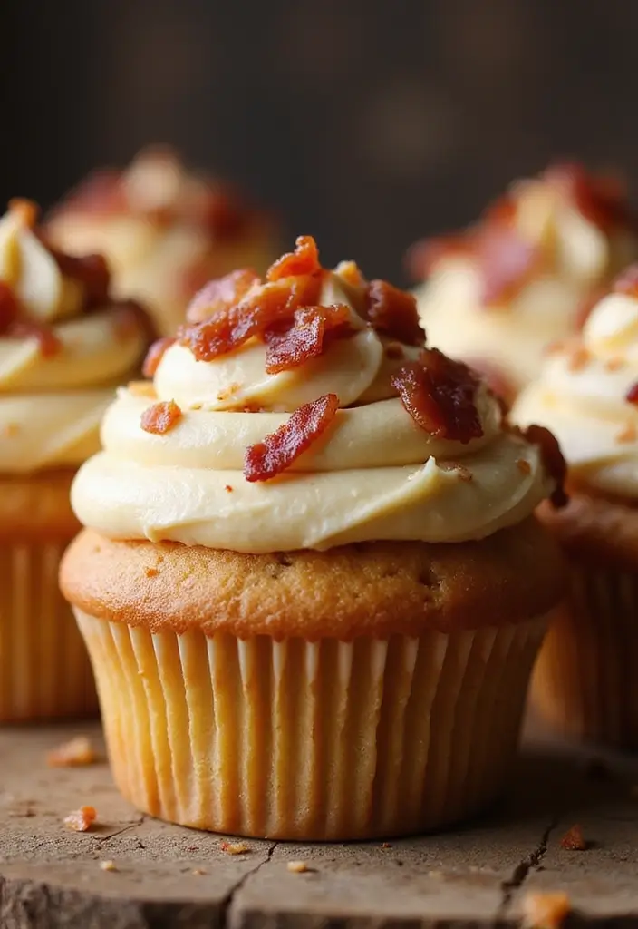 30 Sweet 16 Cupcake Ideas That Are Totally Instagram-Worthy - 8. Sweet Maple Bacon Cupcakes
