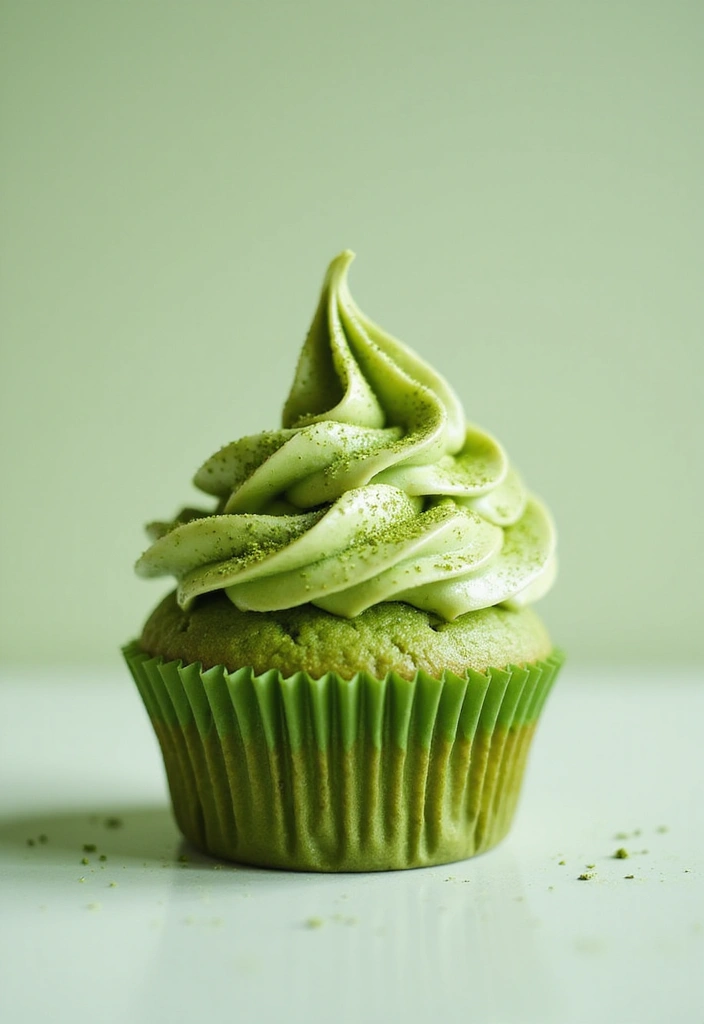 30 Wedding Cupcake Ideas for Elegant Dessert Tables - 13. Matcha Magic