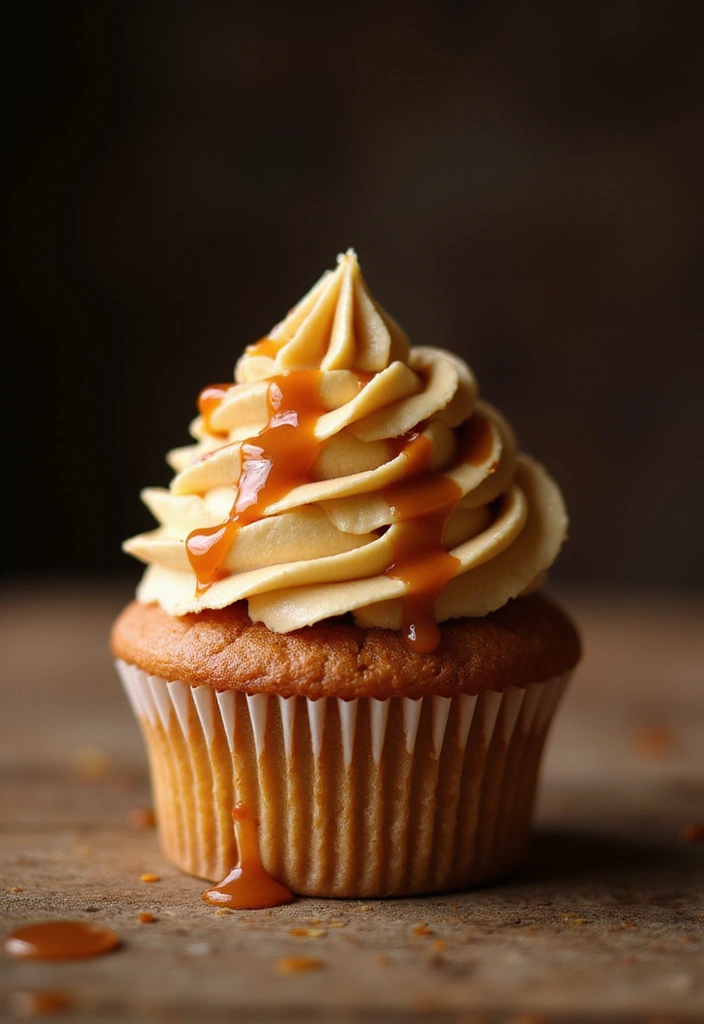 30 Wedding Cupcake Ideas for Elegant Dessert Tables - 14. Caramel Delight