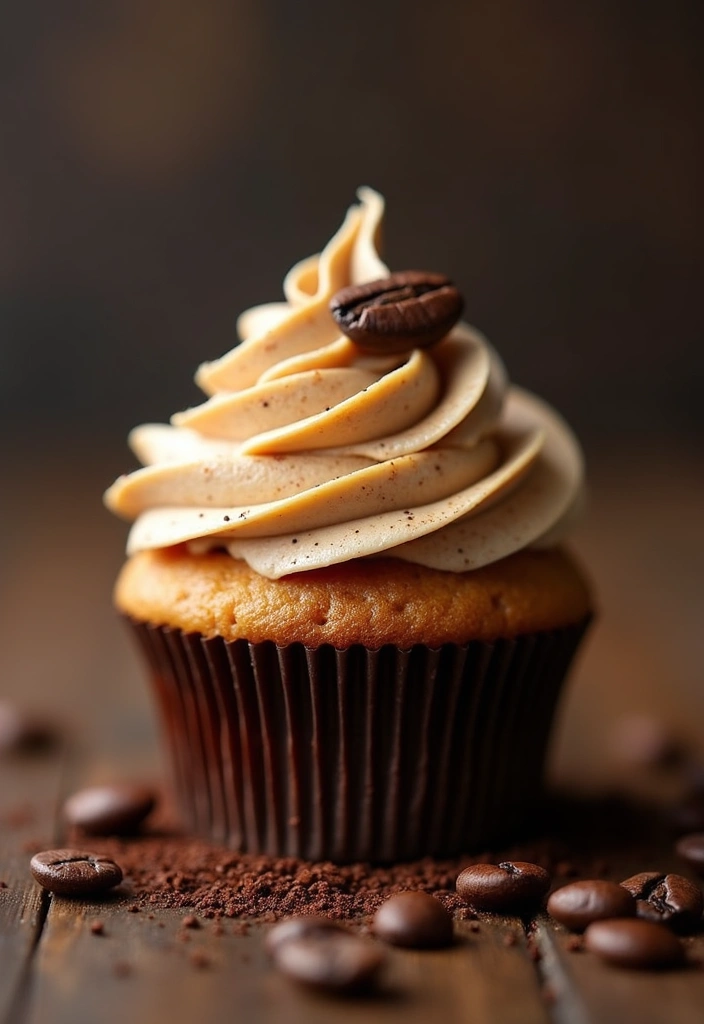 30 Wedding Cupcake Ideas for Elegant Dessert Tables - 15. Coffee Lovers’ Kick