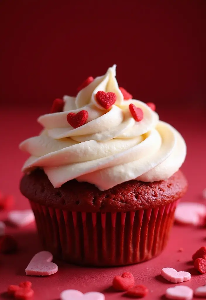 30 Wedding Cupcake Ideas for Elegant Dessert Tables - 18. Red Velvet Charm