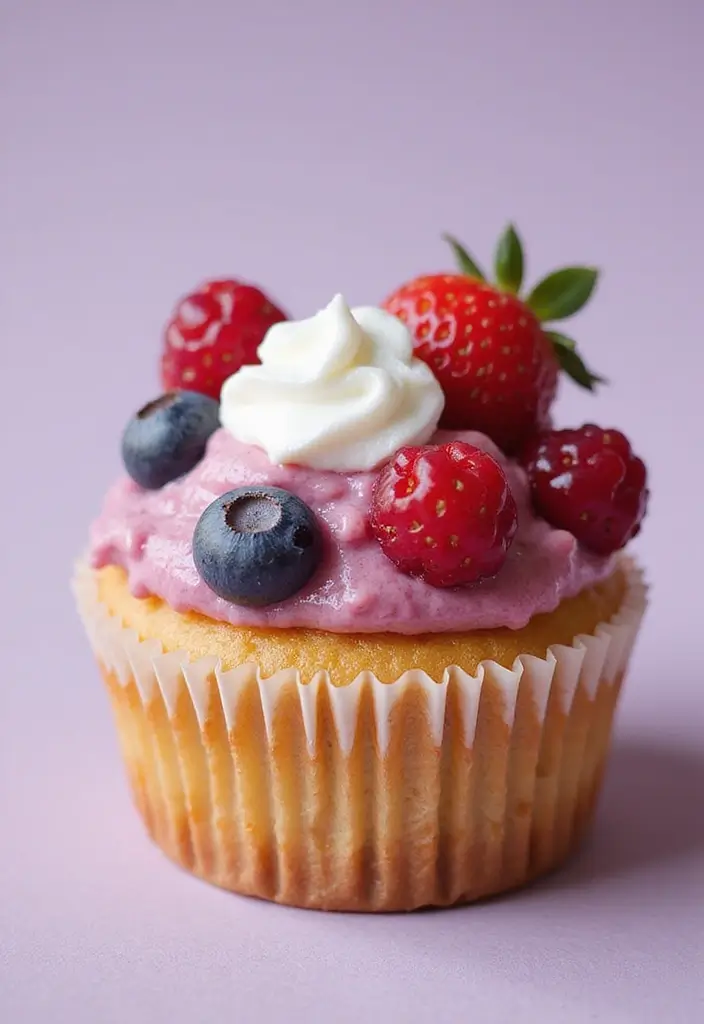30 Wedding Cupcake Ideas for Elegant Dessert Tables - 5. Berry Bliss