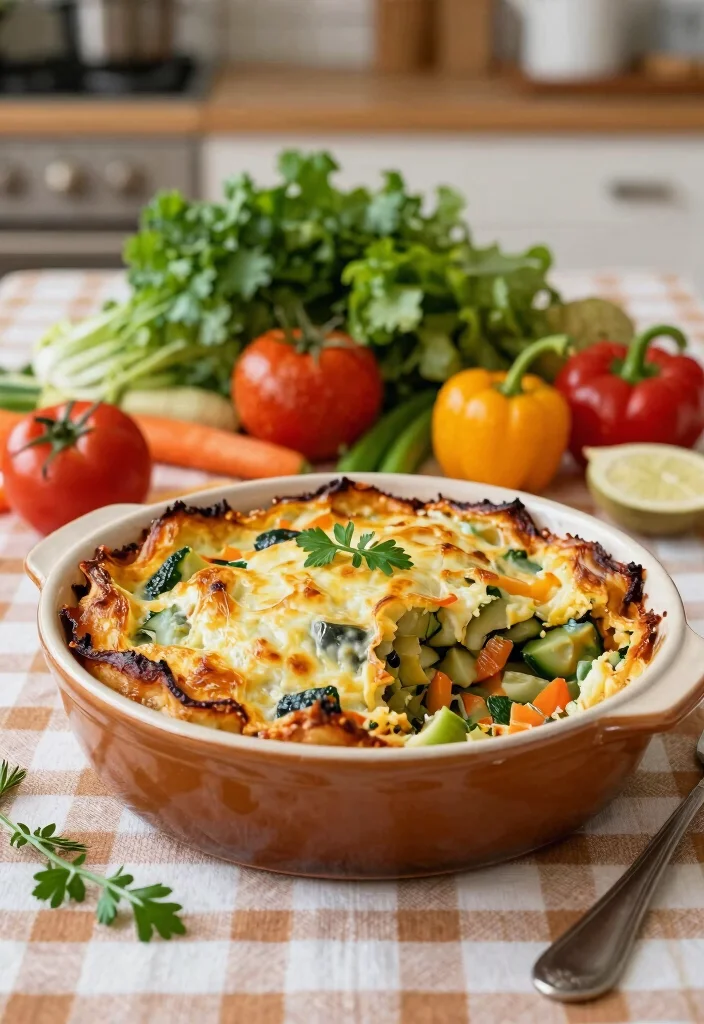 10 Bread Dinner Recipes for Cozy Simple Homemade Meals - 6. Rustic Bread and Vegetable Bake