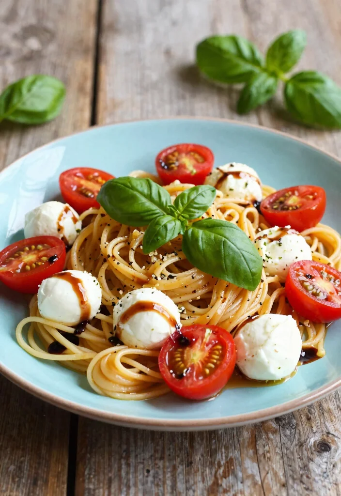10 Five-Ingredient Vegetarian Recipes for Fast Simple Meals - 3. Caprese Pasta