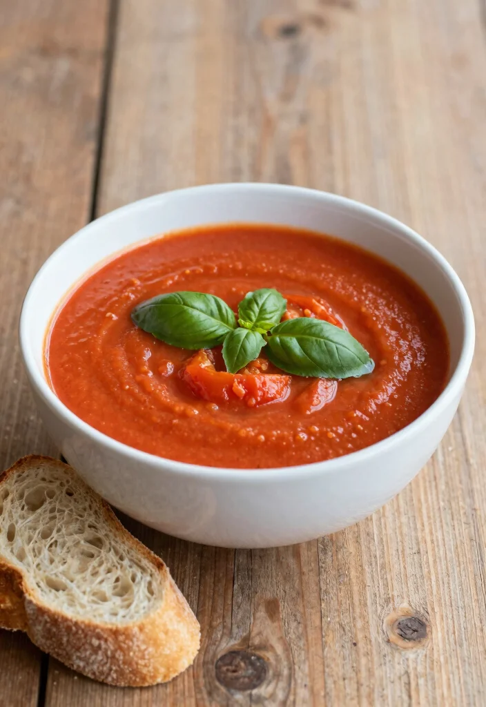 10 Five-Ingredient Vegetarian Recipes for Fast Simple Meals - 9. Tomato Basil Soup