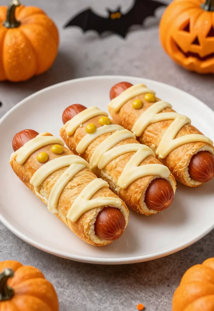 10 Halloween Dinner Recipes for Fun Simple Spooky Nights - 4. Mummy Hot Dogs