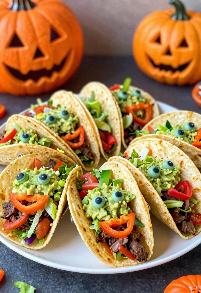 10 Halloween Dinner Recipes for Fun Simple Spooky Nights - 7. Monster Tacos