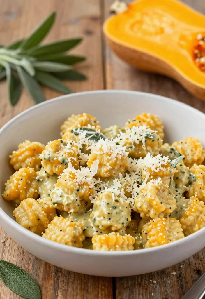 10 Healthy Gnocchi Recipes for Light Comforting Meals - 6. Butternut Squash Gnocchi with Sage Cream Sauce