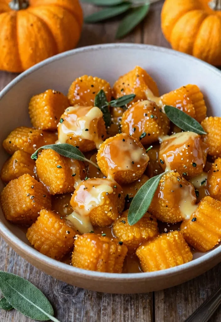 10 Healthy Gnocchi Recipes for Light Comforting Meals - 9. Pumpkin Gnocchi with Brown Butter Sage Sauce