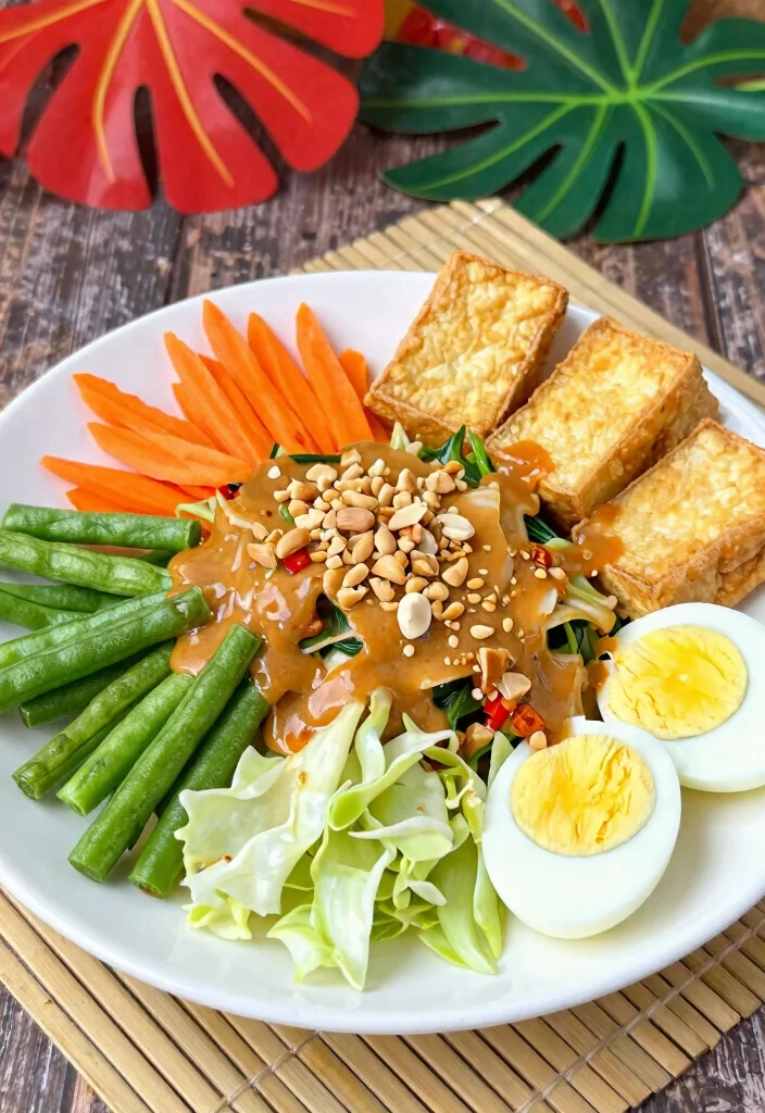 10 Indonesian Vegetarian Recipes for Bold Flavorful Plant Meals - 1. Gado-Gado: A Classic Indonesian Salad