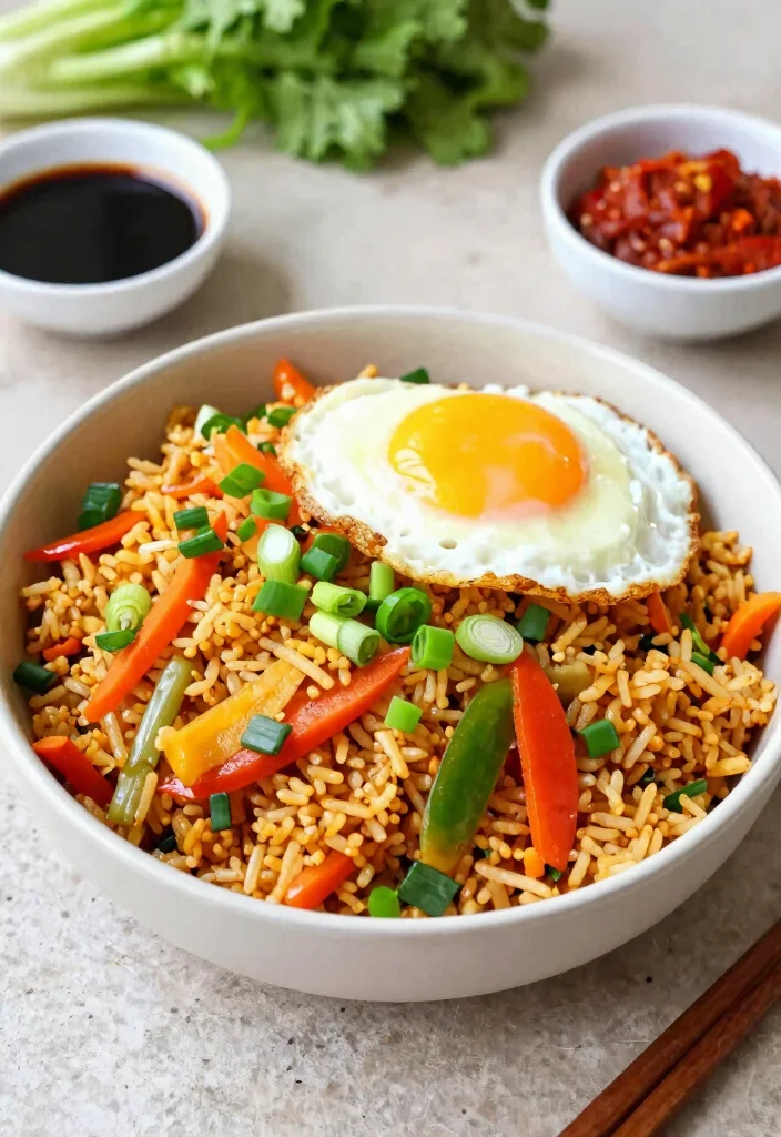 10 Indonesian Vegetarian Recipes for Bold Flavorful Plant Meals - 3. Nasi Goreng: Fried Rice Delight