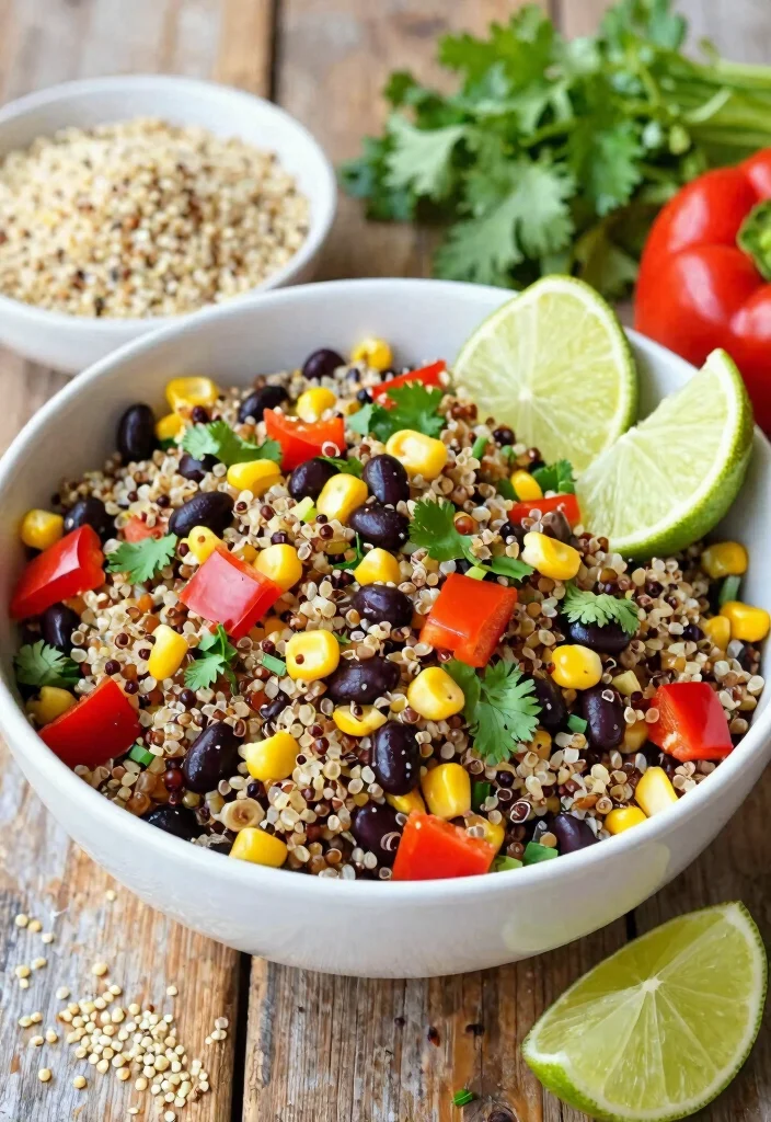 10 Iron-Rich Vegetarian Recipes for Easy Nourishing Eating - 1. Quinoa and Black Bean Salad