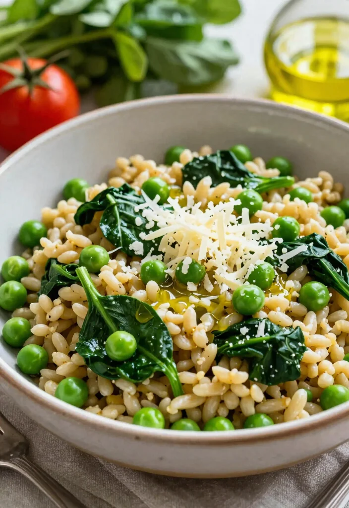 10 Iron-Rich Vegetarian Recipes for Easy Nourishing Eating - 10. Whole Grain Pasta with Spinach and Peas