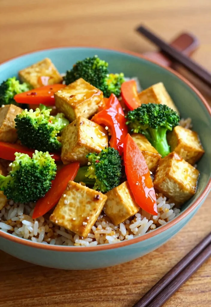 10 Iron-Rich Vegetarian Recipes for Easy Nourishing Eating - 4. Tofu Stir-Fry with Broccoli and Bell Peppers