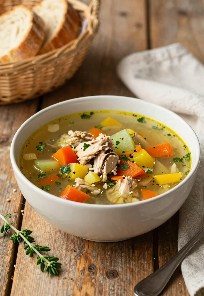 10 Keto Chicken Soup Recipes for Cozy Low-Carb Comfort - 4. Rustic Chicken Vegetable Soup