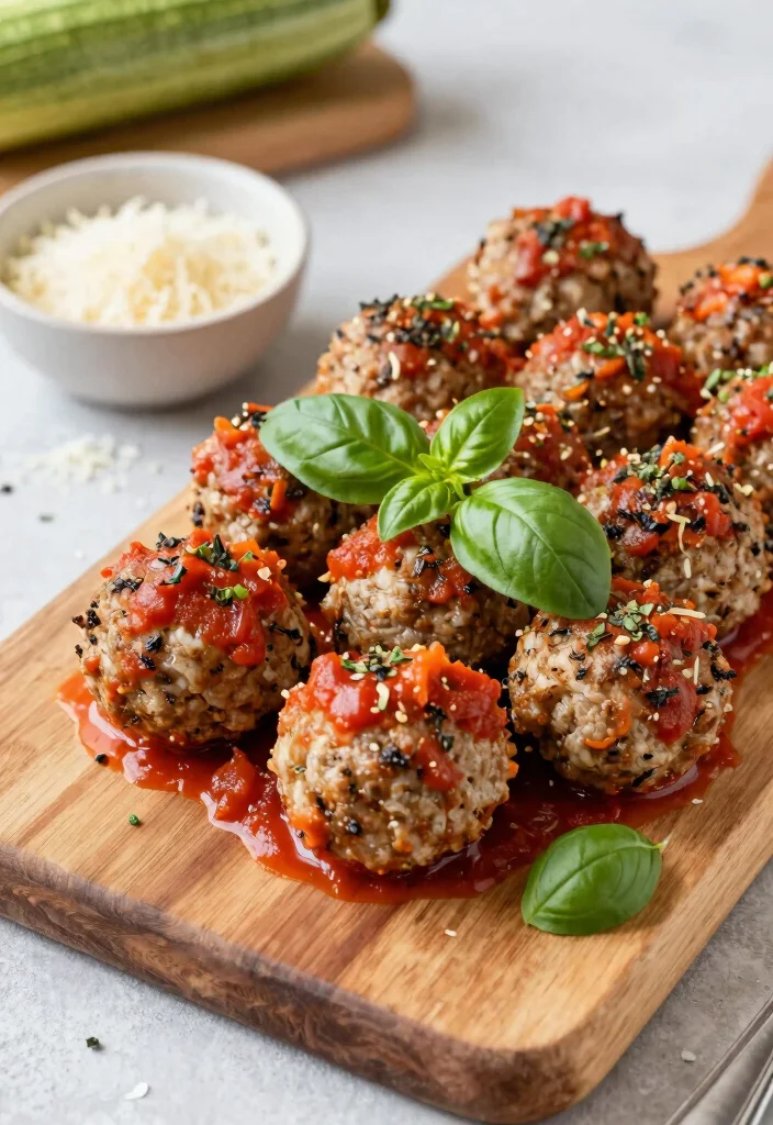 10 Keto Meatball Recipes for Easy Satisfying Low-Carb Meals - 3. Zucchini Parmesan Meatballs