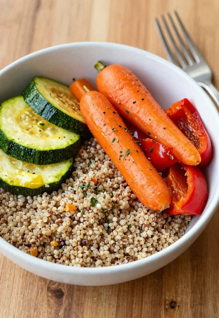 10 Low-FODMAP Dinner Recipes for Gentle Simple Eating - 4. Quinoa and Roasted Vegetable Bowl
