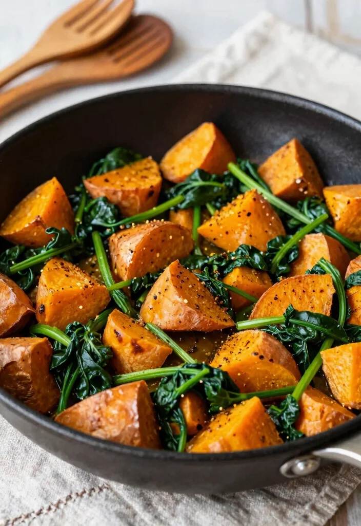 10 Low-Histamine Vegetarian Recipes for Gentle Simple Eating - 3. Sweet Potato and Spinach Hash