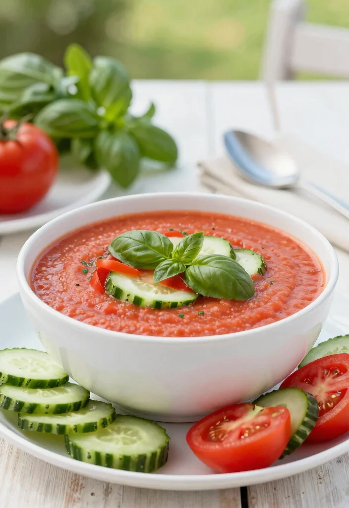 10 Low-Histamine Vegetarian Recipes for Gentle Simple Eating - 9. Cucumber and Tomato Gazpacho