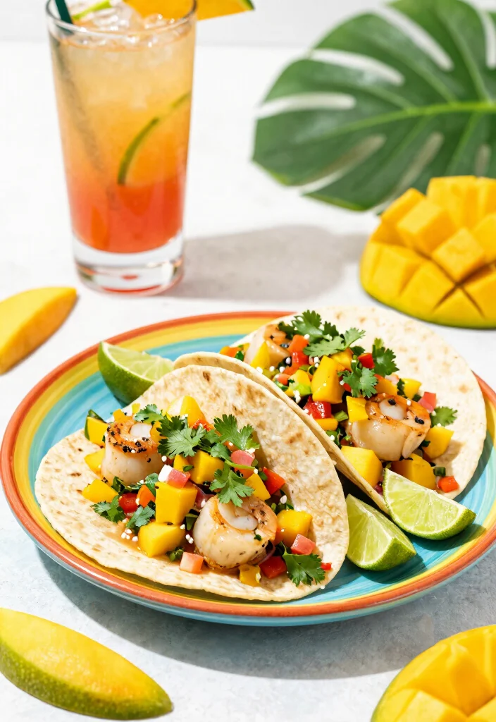10 Scallop Dinner Recipes for Easy Elegant Weeknight Meals - 3. Scallop Tacos with Mango Salsa