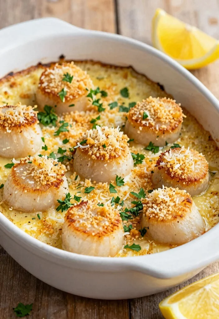10 Scallop Dinner Recipes for Easy Elegant Weeknight Meals - 7. Baked Scallops with Parmesan and Breadcrumbs
