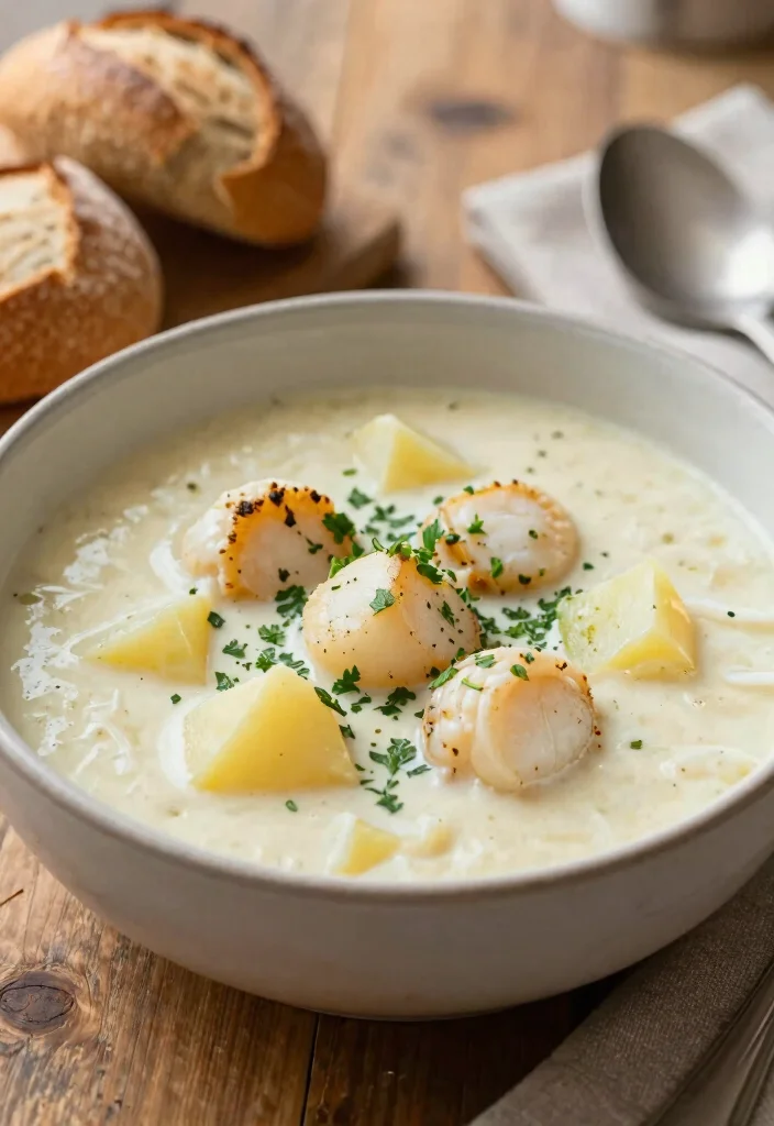 10 Scallop Dinner Recipes for Easy Elegant Weeknight Meals - 8. Scallop Chowder