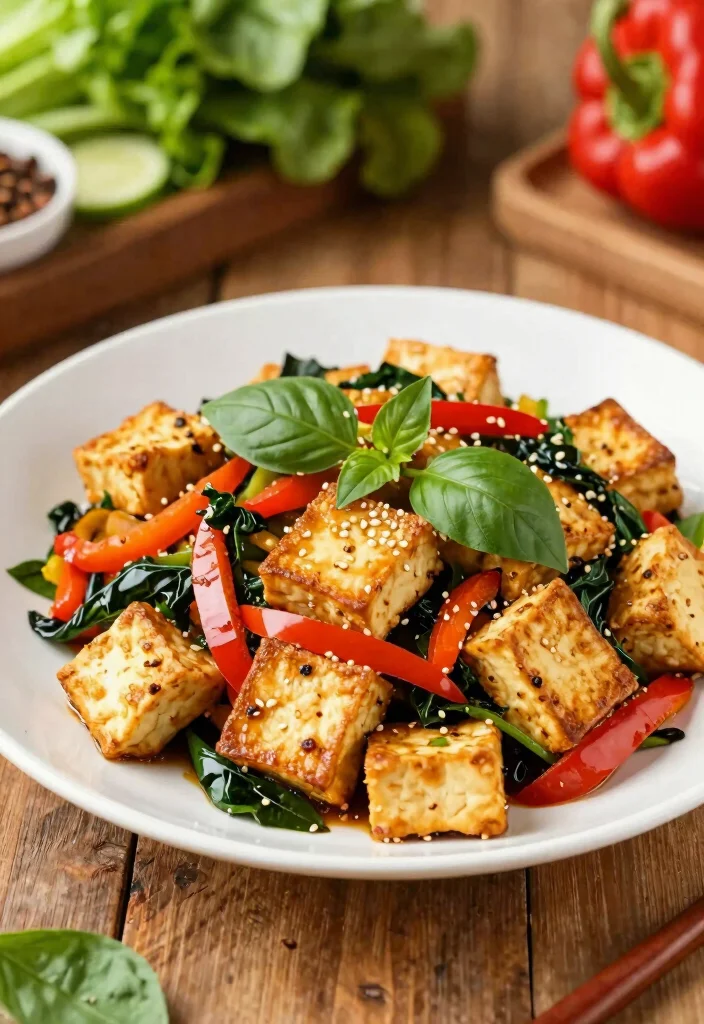 10 Thai Basil Vegetarian Recipes for Bright Herb-Packed Meals - 1. Thai Basil Tofu Stir-Fry