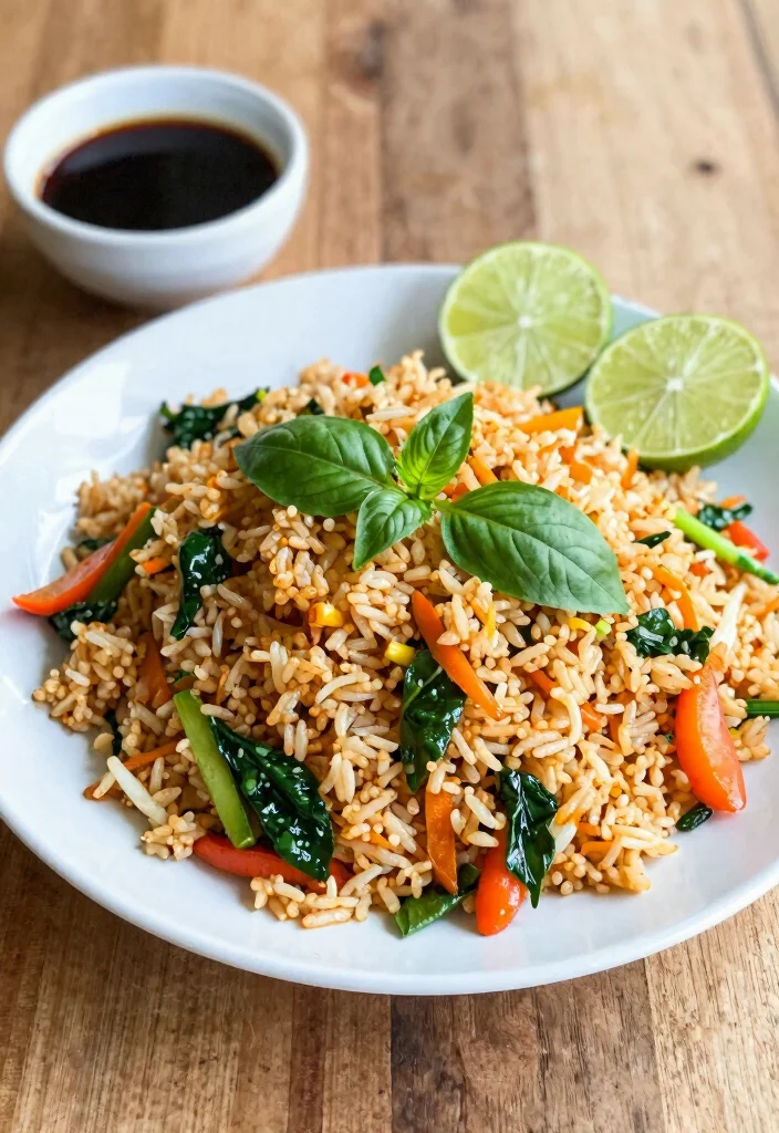 10 Thai Basil Vegetarian Recipes for Bright Herb-Packed Meals - 3. Thai Basil Fried Rice