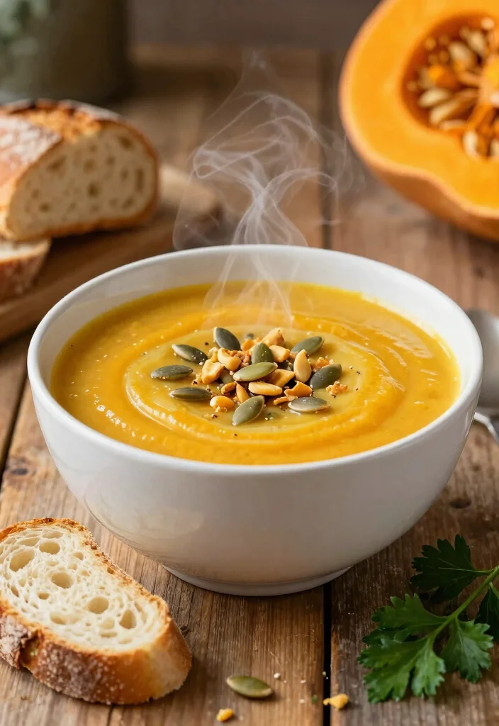 10 Vegan Christmas Recipes for Festive Easy Holiday Plates - 5. Roasted Butternut Squash Soup