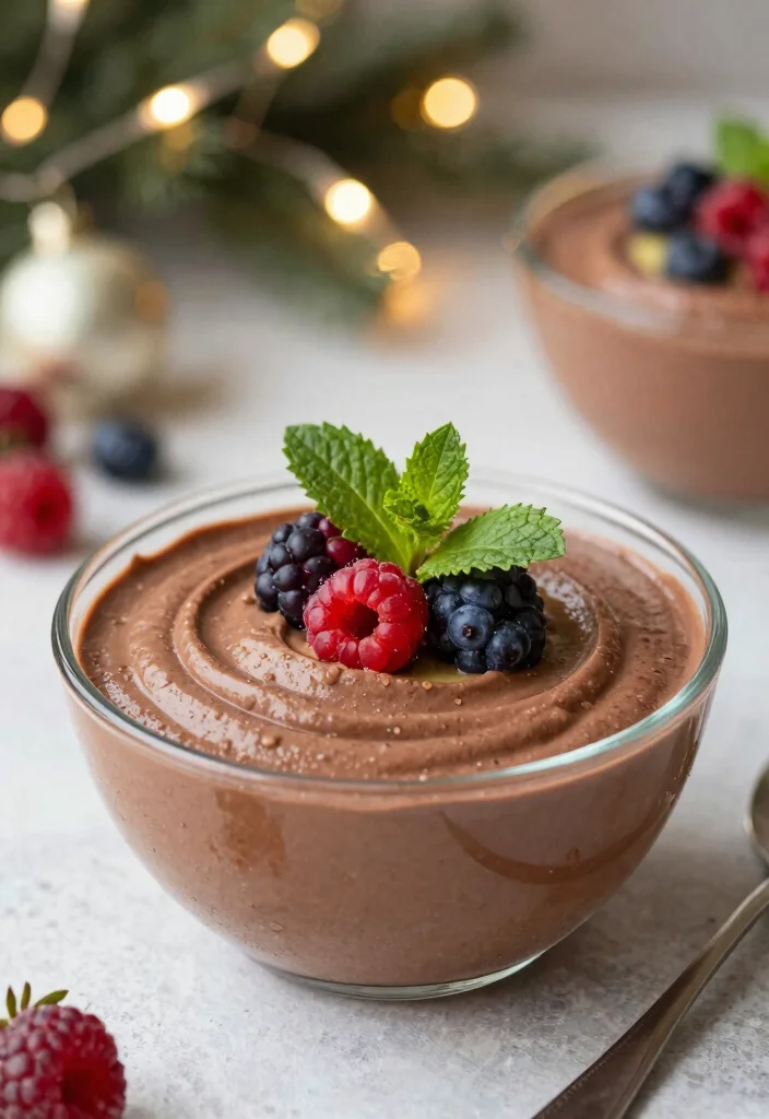 10 Vegan Christmas Recipes for Festive Easy Holiday Plates - 9. Chocolate Avocado Mousse