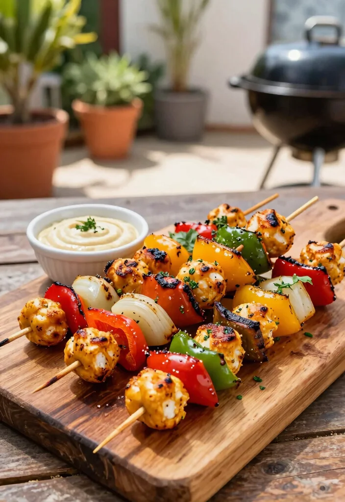 10 Vegan Grilled Recipes for Fresh Flavorful Plant Meals - 2. Zesty Grilled Chickpea Skewers