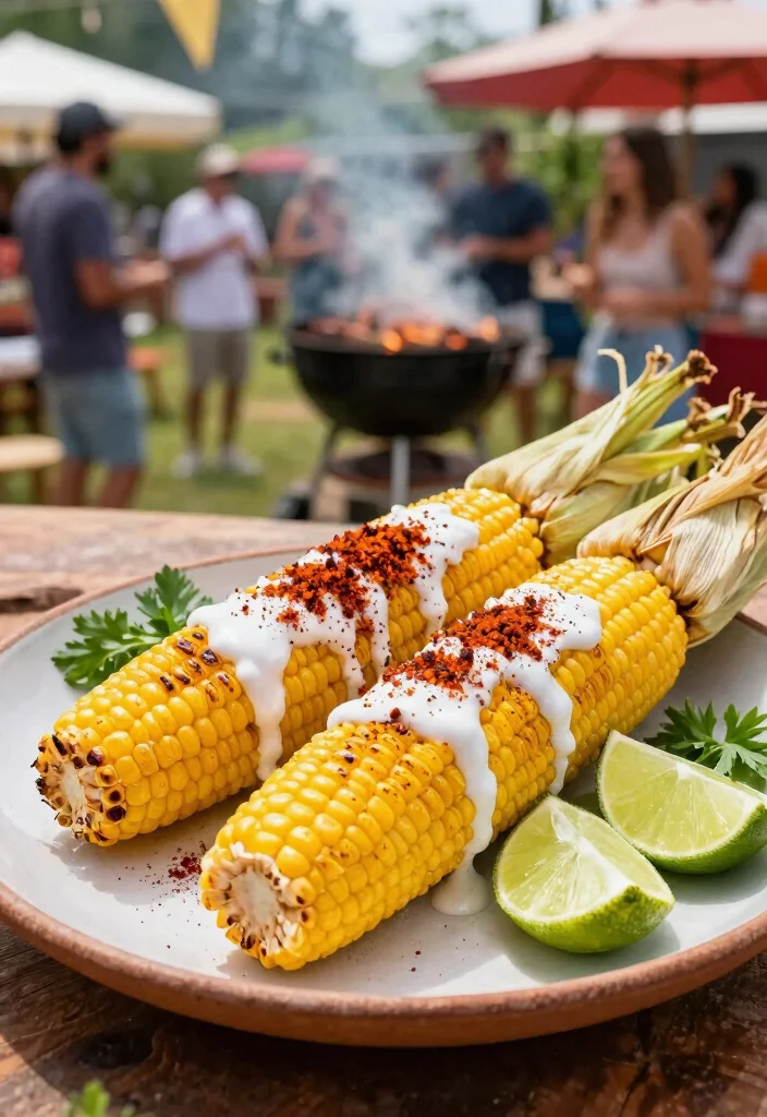 10 Vegan Grilled Recipes for Fresh Flavorful Plant Meals - 5. Grilled Corn on the Cob with Lime and Coconut