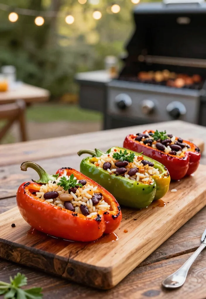 10 Vegan Grilled Recipes for Fresh Flavorful Plant Meals - 6. Grilled Stuffed Peppers