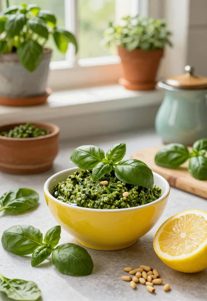 10 Vegan Pesto Recipes for Fresh Herb-Packed Meals - 5. Basil and Spinach Pesto