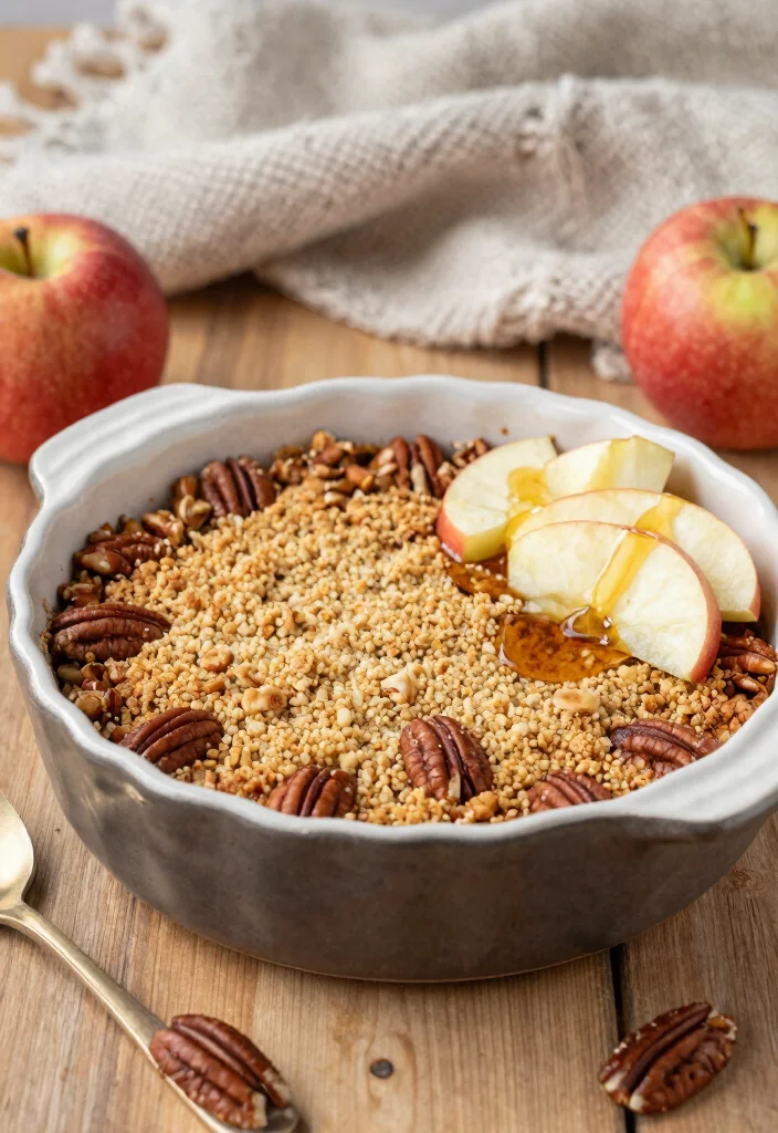 10 Vegetarian Crumble Recipes for Cozy Plant-Based Comfort - 9. Maple Pecan Crumble
