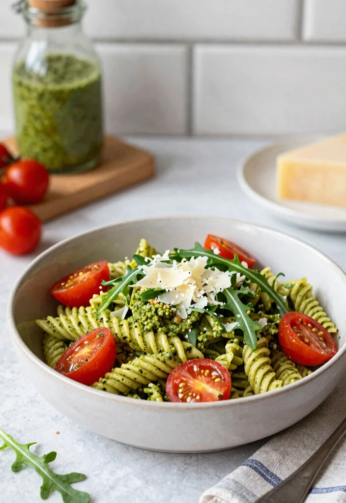 12 Dinner Bowl Recipes for Easy Balanced One-Bowl Meals - 5. Pesto Pasta Bowl