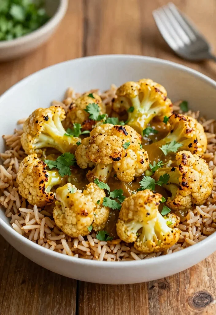 12 Dinner Bowl Recipes for Easy Balanced One-Bowl Meals - 8. Curry Cauliflower Bowl