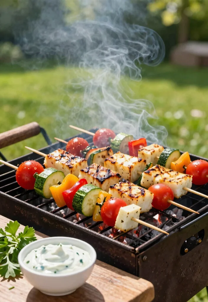 12 Halloumi Vegetarian Recipes for Easy Flavorful Meals - 1. Grilled Halloumi & Vegetable Skewers